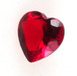BCH  - Red CZ Heart, Genuine Cubic Zirconia, 5mm