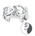 Sterling silver ear cuff earrings
