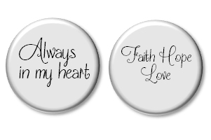 Personalized Stainless Steel Disc for Floating Locket