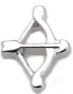 Bow and Arrow floating charm 