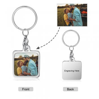 CAS102433 - Personalized Photo keyring, Stainless Steel