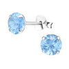 Sterling silver December sky blue earrings