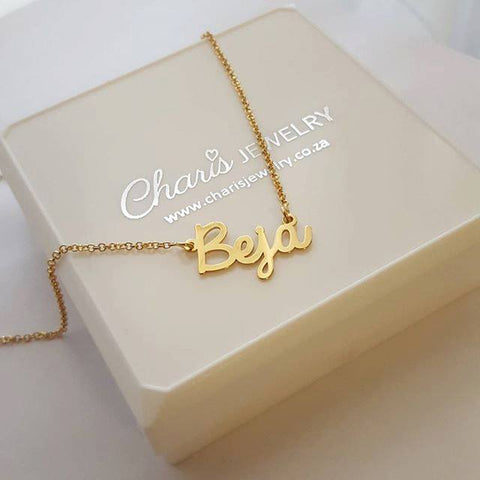 CNE111455G - 18K Gold Plated 925 Sterling Silver Personalized Name Necklace