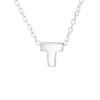 Kiara 925 Sterling Silver A-Z Any Initial Letter Necklace, 5x6mm, 45cm chain
