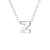 Kiara 925 Sterling Silver A-Z Any Initial Letter Necklace, 5x6mm, 45cm chain