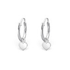 sterling silver round hoop earrings with hearts online store
