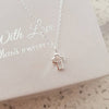 Sterling silver small cross necklace