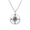 Sterling Silver compass gift necklace