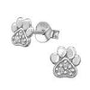 sterling silver paw print earrings online shop in south africa