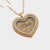 SET1 - Personalized Name & Birthstone Gold Heart Floating Locket