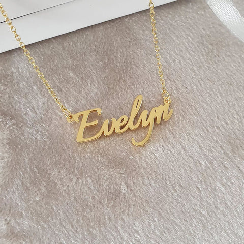 CNE103473G - Gold Plated 925 Sterling Silver Personalized Name Necklace