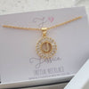 Gold J Initial Letter Necklace