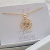 Gold Initial Letter Z Necklace