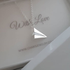 Sterling Silver paper plane necklace online jewellery shop