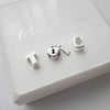 Sterling silver letter initial charm beads