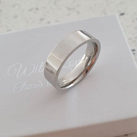 A84-C2528 - Men's Stainless Steel Band Ring