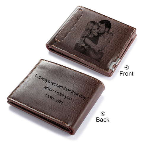 CWA100338 - Personalized Photo Wallet, PU Leather, 11X9cm, 2cm thick