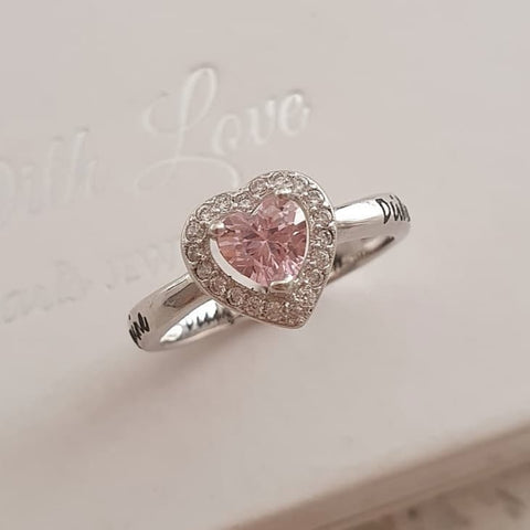 CRI103933 - 925 Sterling Silver Personalized Names & Birthstone Ring