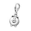 Sterling silver pig charm