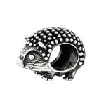 Sterling silver hedgehog european charm bead