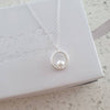 Silver Family / Friendship Circle necklace
