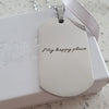 CNE105274 - Personalized Men's Photo Dog Tag Necklace, Stainless Steel
