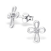 Buy sterling silver cz cross earrings, online shop in South Africa