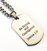 Custom Engraved Mens Dog Tag Chain