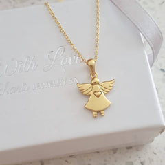 gold wings necklace