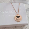 personalized matric or graduation necklace