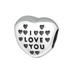 A293-C13030 - 925 Sterling Silver I love you European Charm Bead