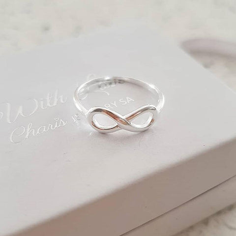 Sterling silver infinity ring online jewellery shop in South Africa