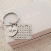 Personalized date calender keyring online shop