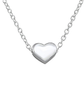 Gabriella 925 Sterling Silver Small Heart Necklace, 7x6mm, 45cm chain