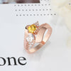 CRI103584 - Rose Gold Plated 925 Sterling Silver Personalized Ring