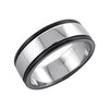 Tommy - Men's High Polish Stainless Steel Ring, Sizes 8-13