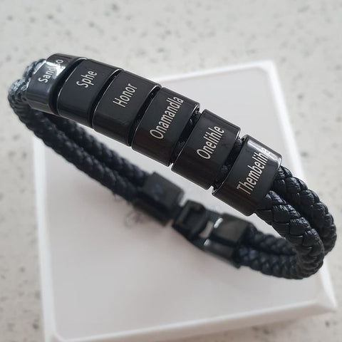 mens personalized bracelet