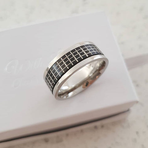 Men's ring, stainless steel