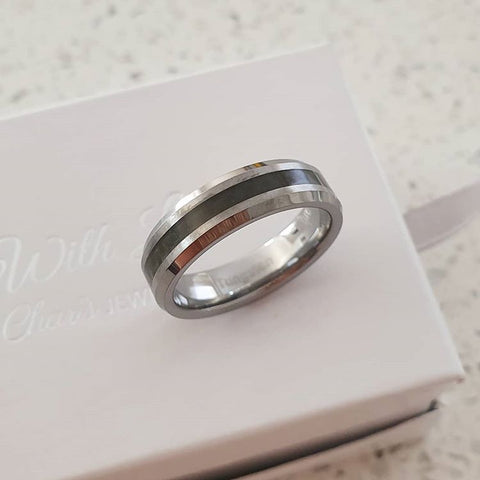 Men's ring, stainless steel band ring