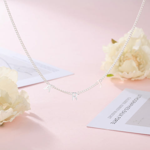 CNE107512 - 925 Sterling Silver Name Letter Necklace