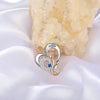 CNE109684 Personalized Necklace Rose Flower Heart, 925 Sterling Silver