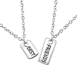 Besties - Sterling Silver Best Friends Necklace Set of 2