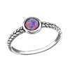 C31456 - 925 Sterling Silver Bubble Gem SN Opal Ring
