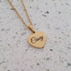 Personalized heart necklace