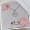Casey Personalized Heart Necklace, Stainless Steel (SILVER, GOLD OR ROSE GOLD)