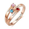 Personalized rose gold ring