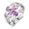 Personalized ring with names and birthstones