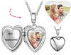 Personalized photo locket necklace