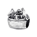 sterling silver animal boat european charm bead
