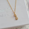 Gold plated shooting star necklace